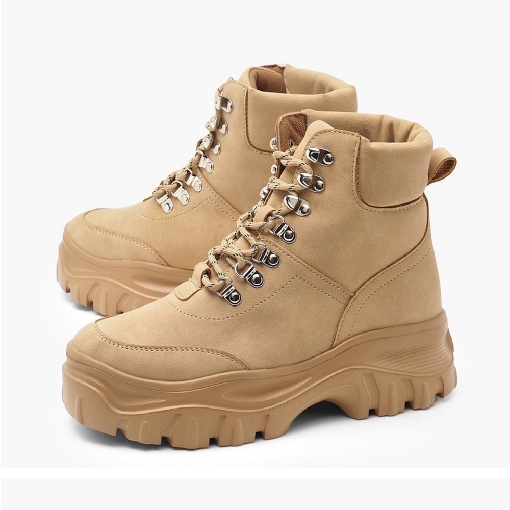 Lace up hiker boots